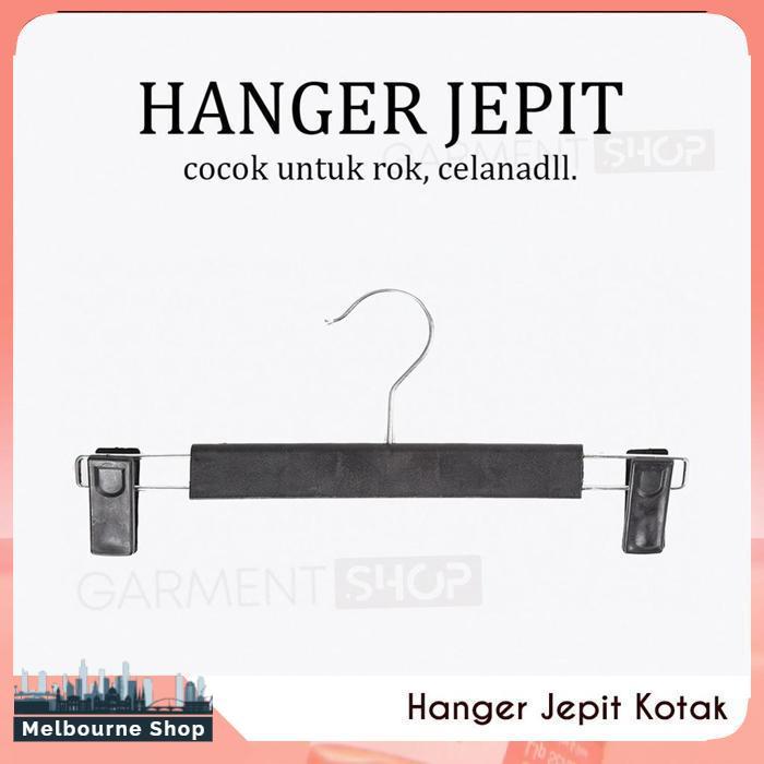 Gantungan Jepit Besi Kotak Tebal Bagus Pakaian Jas Kemeja Celana Melbourne Shop Indonesia