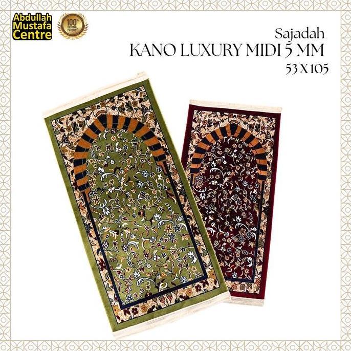 SAJADAH KANO LUXURY MIDI 5MM 53 X 105/ SAJADAH RAWDAH/SAJADAH TEBAL DAN LEMBUT/SAJADAH IMAM