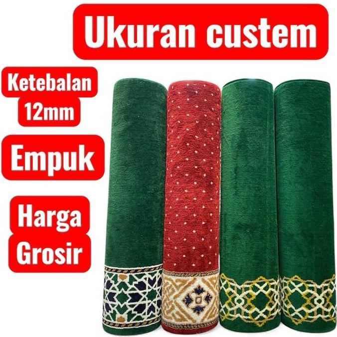 Sale Karpet Masjid Ukuran Custem 120X100 12Mm Tebal Dan Empuk Karpet Masjid Premium Turki Karpet Saj