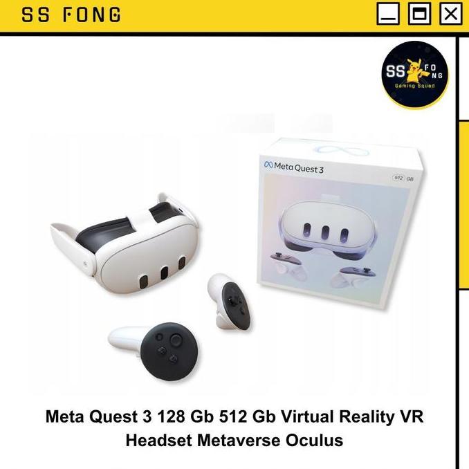 Meta Quest 3 (Oculus) 128GB / 512GB VR With Touch Plus Controllers