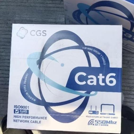 Promo Kabel Lan Cat6 Utp 1 Roll 305 M Kabel Internet Tembaga Murni Warna Putih