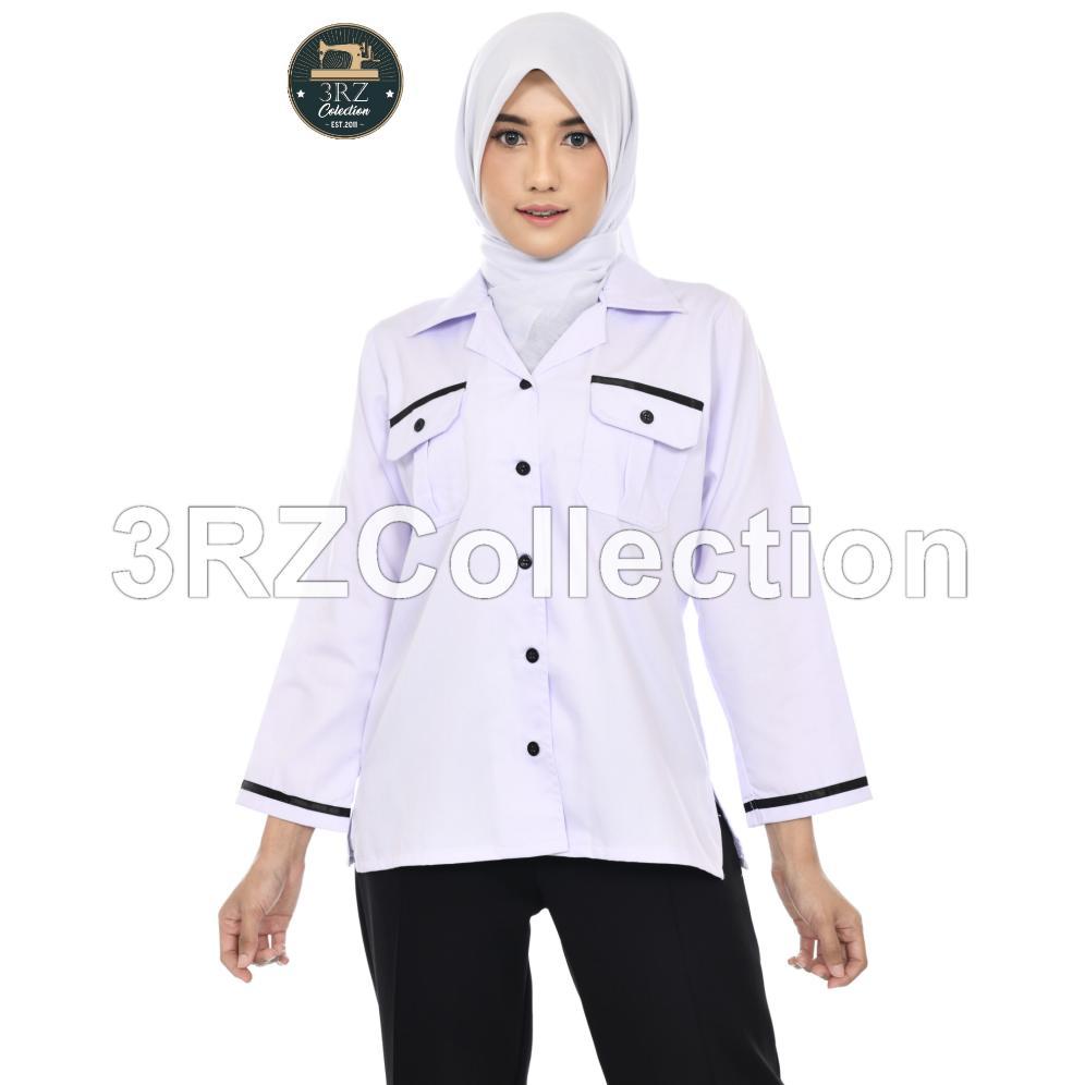 Sales Kemeja Putih Pns Wanita Baju Dinas Putih List Hitam Pns Wanita Baju Dinas Putih Baju Seragam K