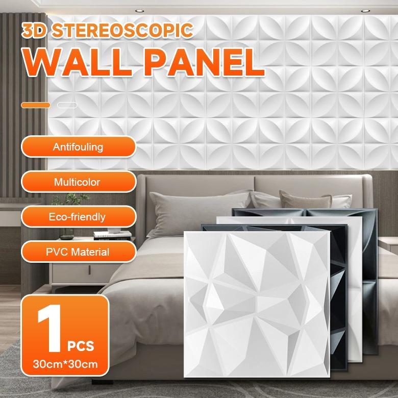 Hemat Wall Panel 3D Pvc Wallpaper Dinding Wallpanel /Wall Panel 3D Pvcwallpaper Home Ornamen Bisa Di