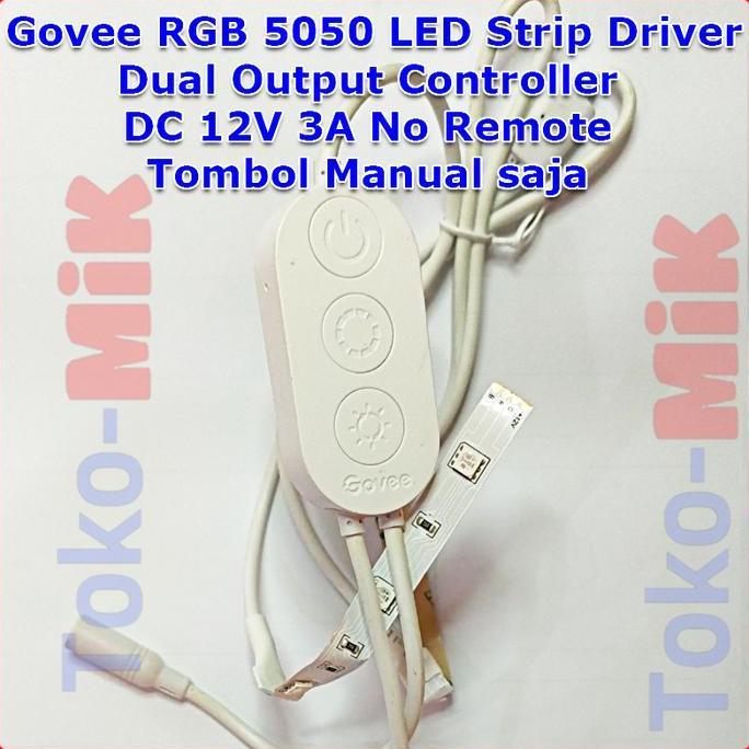 Govee Diy Rgb Color 5050 Smd Led Strip Driver Controller 4 Kabel Dual Output Dc 12V 3A 36W