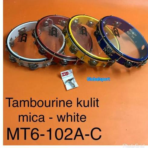 Sale Tamborin Dadi Kulit Mica Bening Mt6