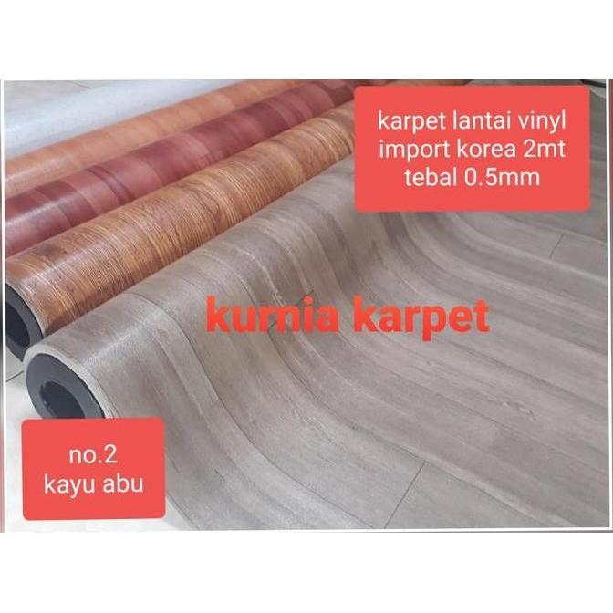 karpet vinyl korea lebar 2 meter ( 1 roll ) ambil sendiri ke gudang