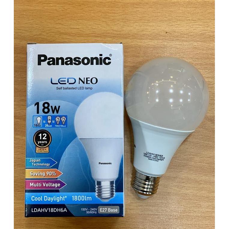 Ready lampu led bulb 18 watt putih panasonic bohlam led 18w panasonic