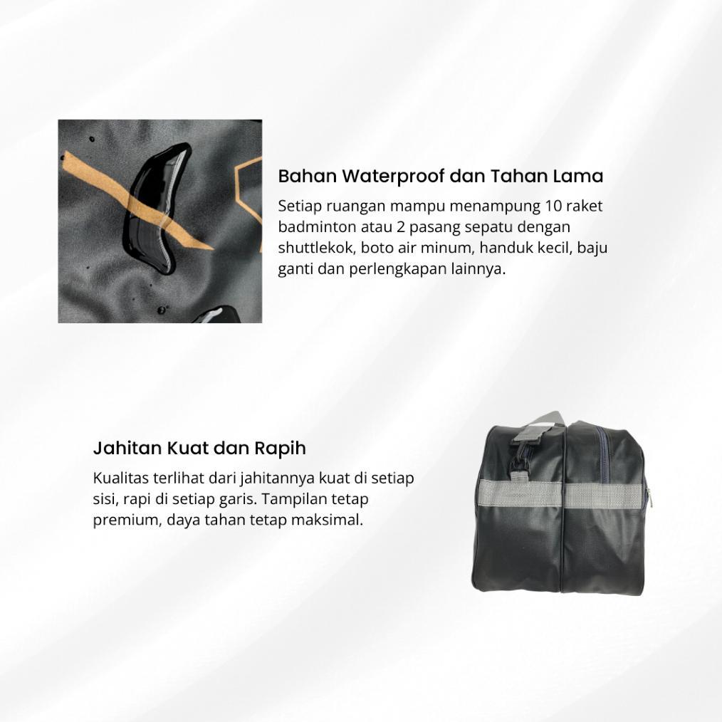 PROMO TERBARU TAS BADMINTON SELEMPANG ORIGINAL - THERMO 2 RUANGAN | WATERPROOF BESAR
