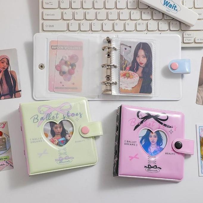 SHINSDAY Mini Binder 3 Ring Collect Book Binder Photocard Album PC Kolbuk Ballet Core