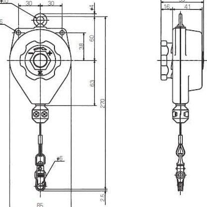Spring Balancer E-2E Endo (1-2 Kg) / Spring Balancer 2KG