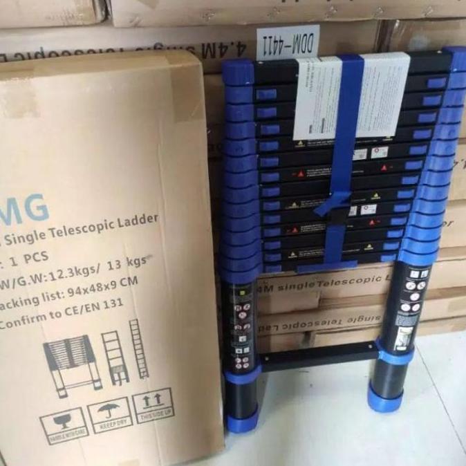 Tangga Teleskopik 4.4 Meter AMG Warna biru