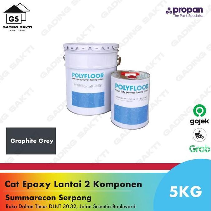 Propan Polyfloor PFT 253 Graphite Grey / Cat Epoxy Lantai Galon 5Kg