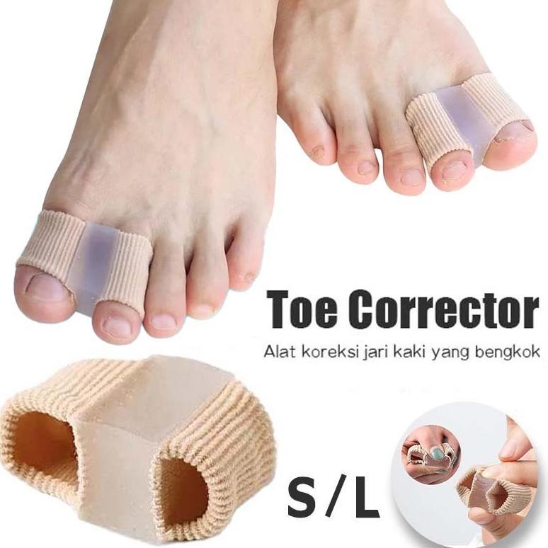 2 Pcs Pemisah Jari Kaki Anti Bunion Toe Separator Corrector Bunion Bahan Lembut Pelindung Jari Kaki 