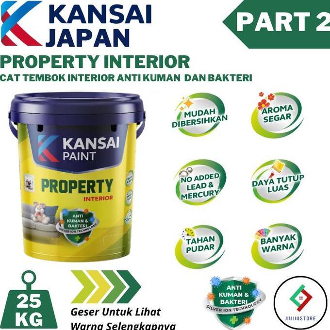[PART 2] CAT TEMBOK KANSAI PAINT PROPERTY INTERIOR 25KG CAT TEMBOK PROPERTY 25 KG KANSAI (2)