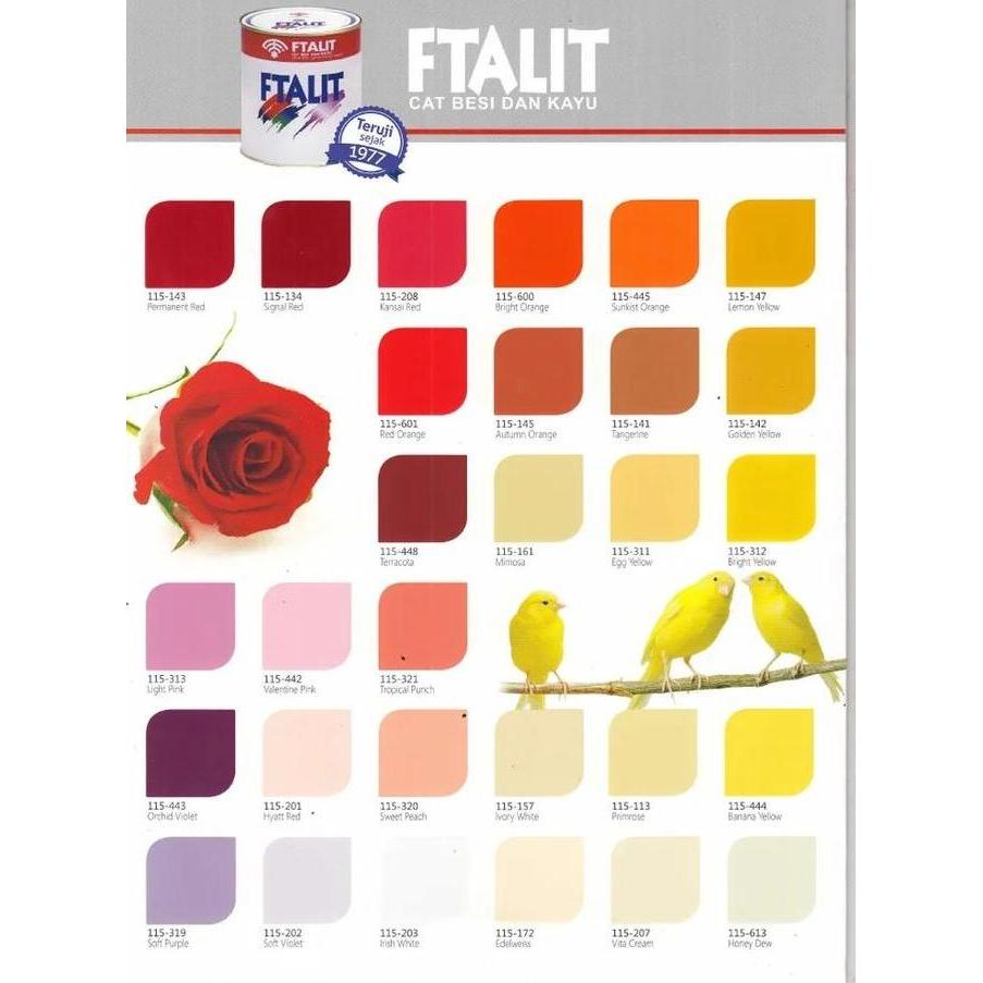 Cat besi & Kayu Ftalit KF-134 Snal Red Warna merah Kemasan 1kg-Pail 20kg