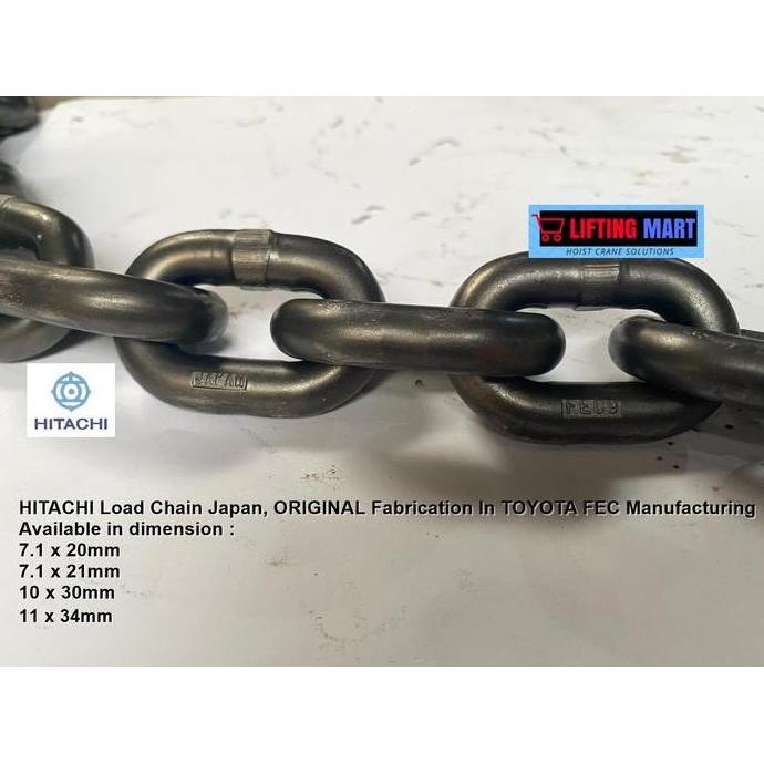 Load Chain Rantai Baja Hoist HITACHI ORINAL JAPAN