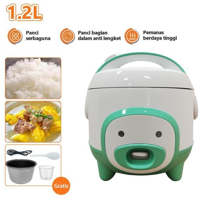 Termurah Ddailylife Magic Com Kecil Rice Cooker Mini 1.2Liter Anti Lengket Portable Low Watt