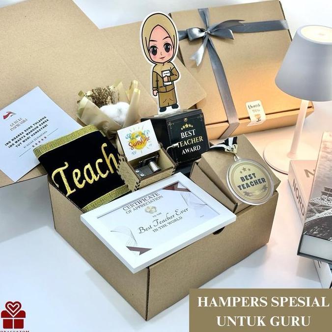 Fiteri_shopsans - Kado Hampers Guru - Hampers Spesial Hari Guru - Medali Guru - Sertifikat Untuk Gur