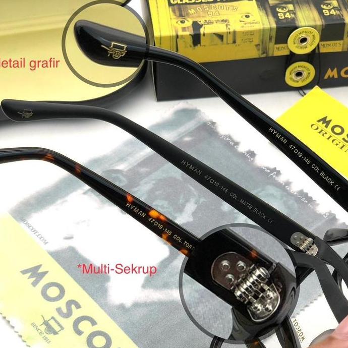 Promo Frame Kacamata Pria Kotak Moscot Hyman Grade Original