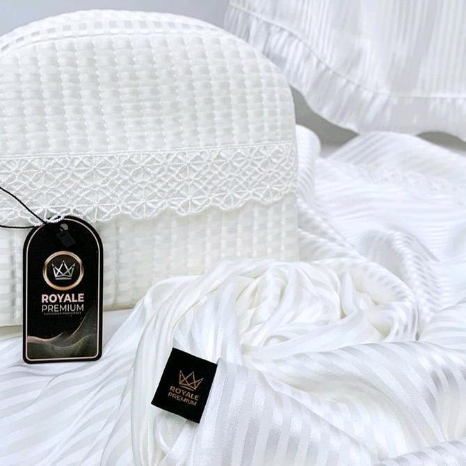 Murah Royale Premium Mukena Silk Emboss Dan Ethnic Luxury Cantik Nyaman Pouch Sajadah Dewasa Atasan 