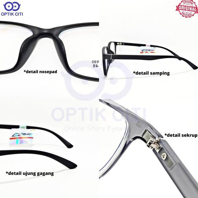 Murah Frame Kacamata Pria Kotak Size Besar Cbf 5722 Original Ringan Lentur