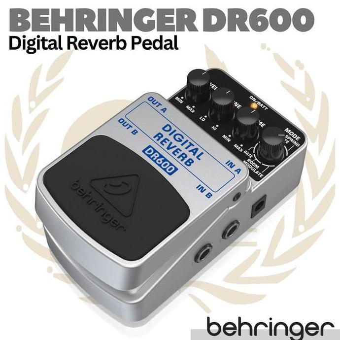 BEHRINGER DR600 Digital Stereo Reverb Pedal Effect | Efek Gitar