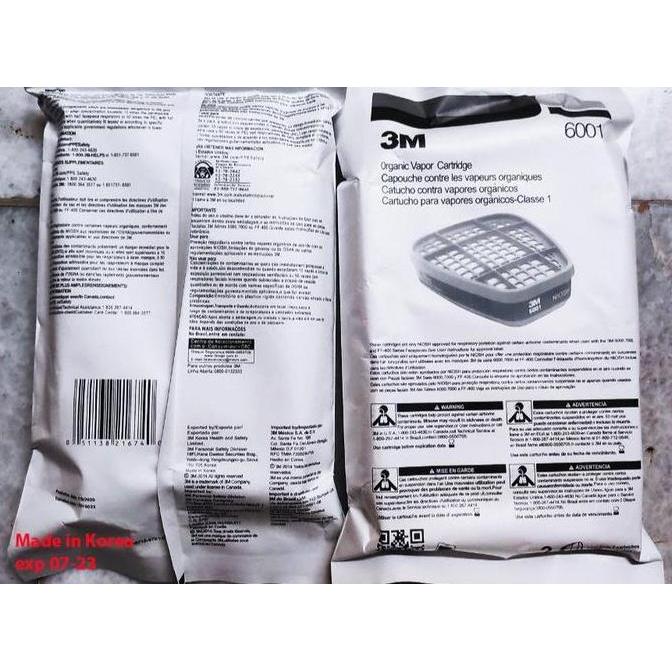 Lansungkirim- Filter 6001 Masker 3M / Organic Cartridge 3M 6001