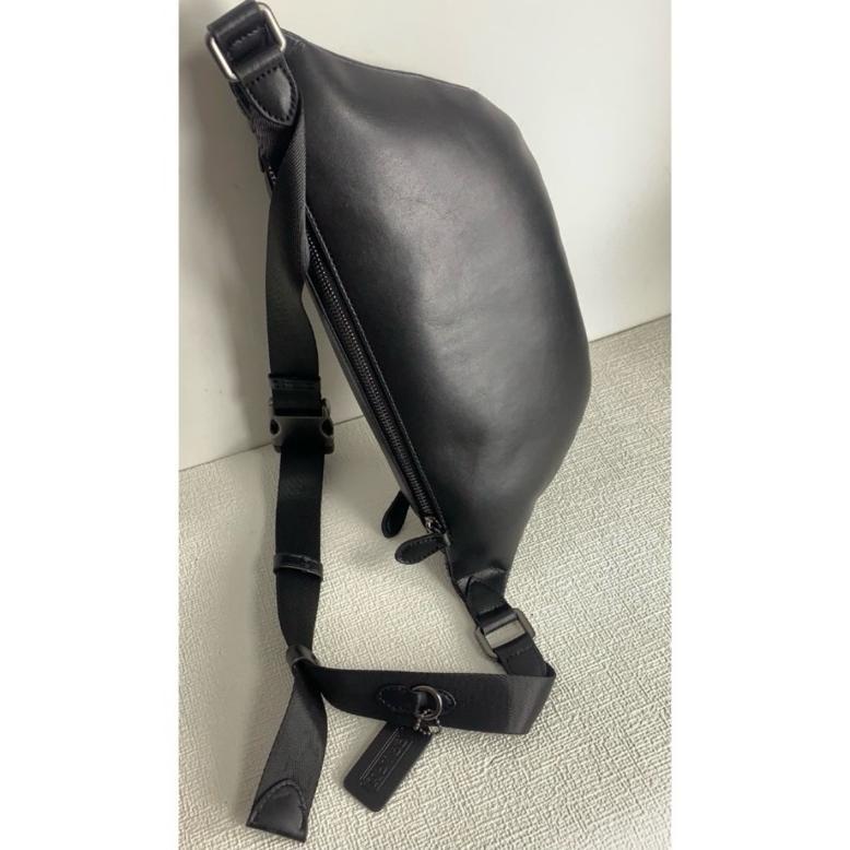 NEW PRODUCT Warren Belt Bag in Signature Canvas F78777 Waistbag Pria Hitam with Metal Clip FULLSET