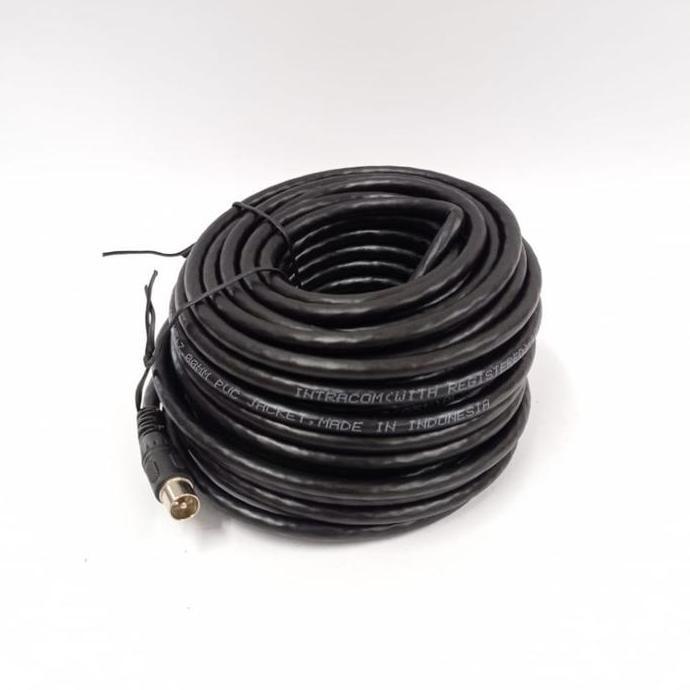 TERLARIS KABEL COAXIAL KABEL ANTENA TV 20M + JACK TV
