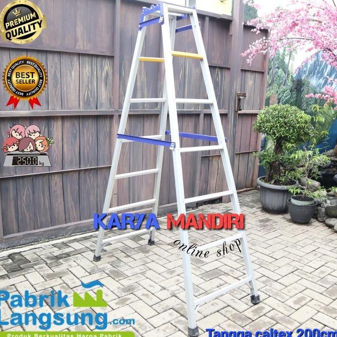 tangga lipat aluminium 2 meter