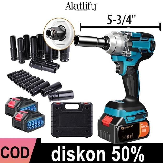 COD-impact pembuka baut 21V Baterai Semua motor tembaga Cordless Kunci Impact 588VF / 388VF Impak Bu