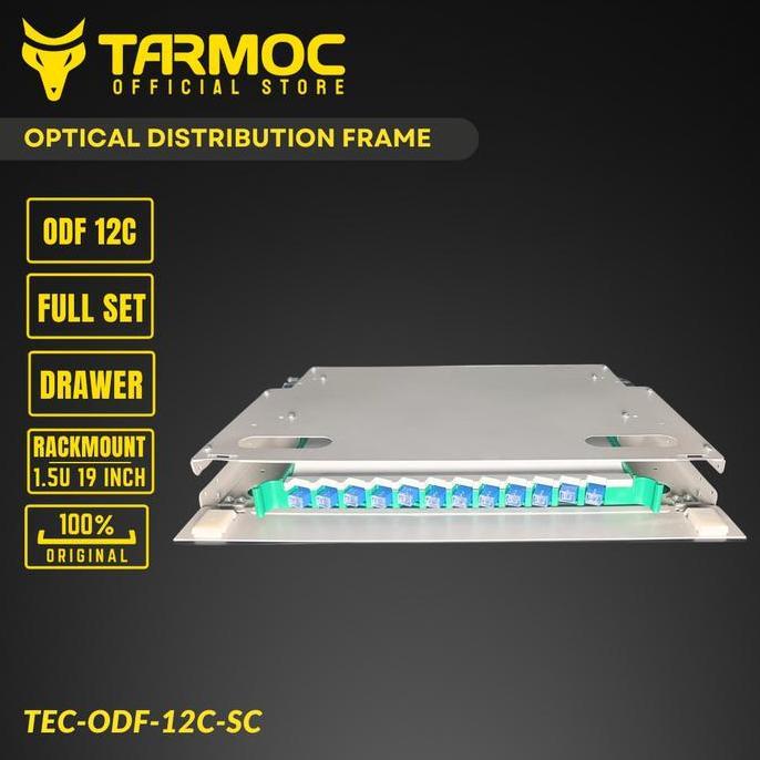 NEW Tarmoc TEC-ODF-12C-SC | Fiber Optic ODF 12 Core / OTB 12 Core SC Lengkap