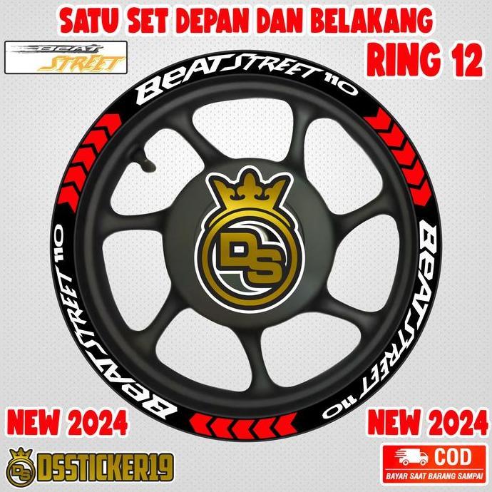 STIKER VELG HONDA NEW BEAT STREET 2024 2026 RING 12 LIS VELG HARGA SPESIAL!