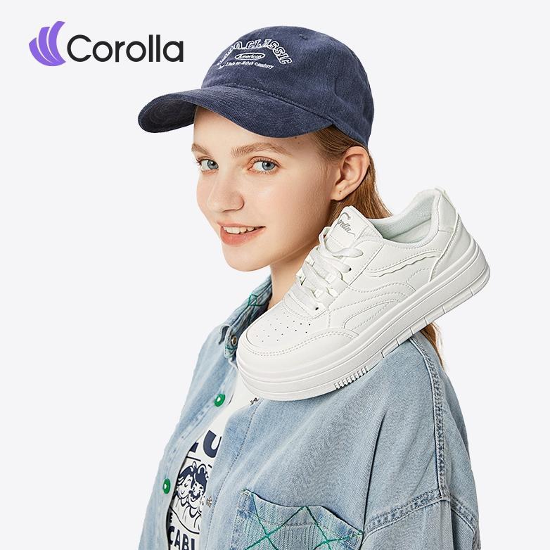 Terbaru Corolla Lvy Sepatu Wanita Kets Sneakers Sport Shoes Ringan Empuk Putih