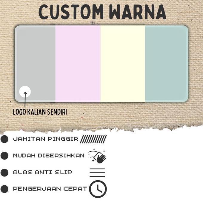 TERBARU - (Custom Warna) Mousepad Polos - Deskmat Polos - Gaming Mousepad Polos