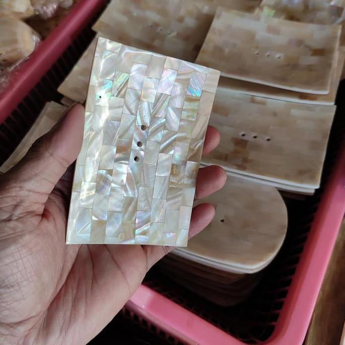 tempat sabun kerang mutiara dan resin elegan 08