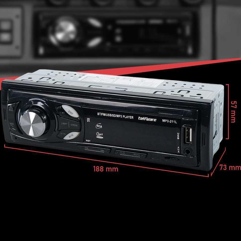 JAYA Taffware Tape Mobil Audio full bas multifungsi MP3 Player Bluetooth 5.0 60W Remote MP3-S211L
