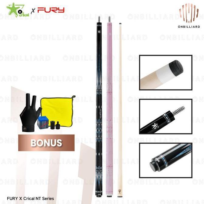 Fury X Crical NT Series by Konllen NT-1 NT-2 Cue Stick Billiard (TERBAIK) (TERBARU) (TERMURAH)