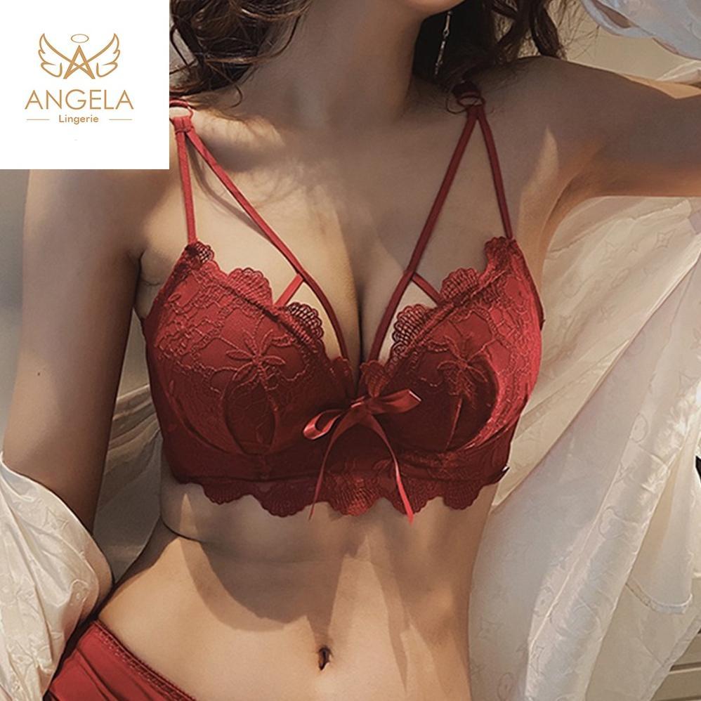 SUPER DEAL ANGELA PREMIUM JAPAN CYNTHIA BRA BH PUSH UP SET TANPA KAWAT CELANA DALAM WANITA BIKINI SP
