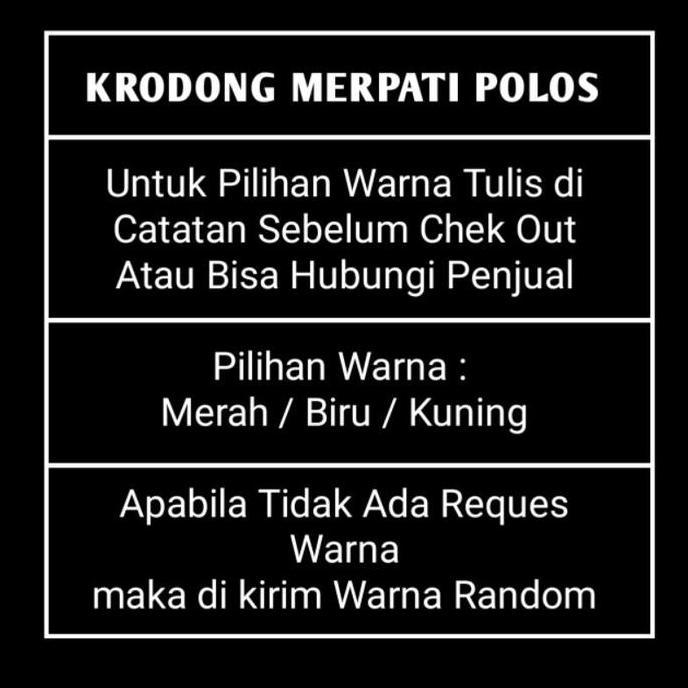 NEW KRODONG DONDANG MERPATI 8 PINTU JUMBO DAN STANDAR KERODONG POLOS SANGKAR SANGKRIP ORI