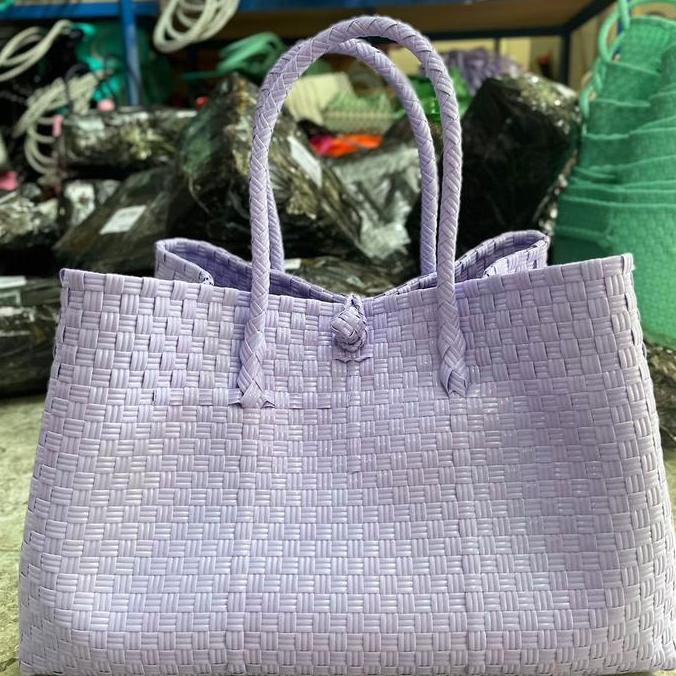 DISKON Tas Petty XXL / Tas Keranjang Besar / Tas Jali Jumbo Polos tote totebag wanita perempuan DISK