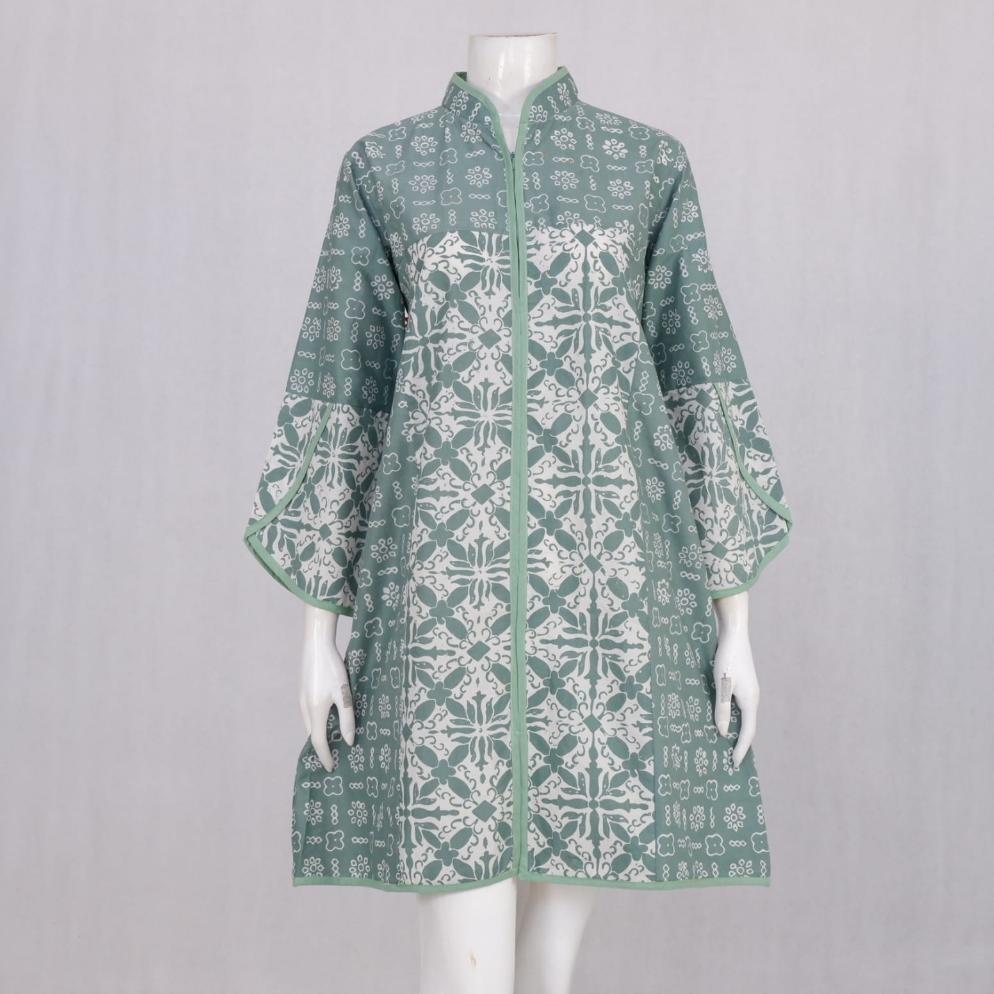 Elzaeda Tunik Batik Jumbo LD 110, 120, 130, 140, 150cm Busui Resleting Depan
