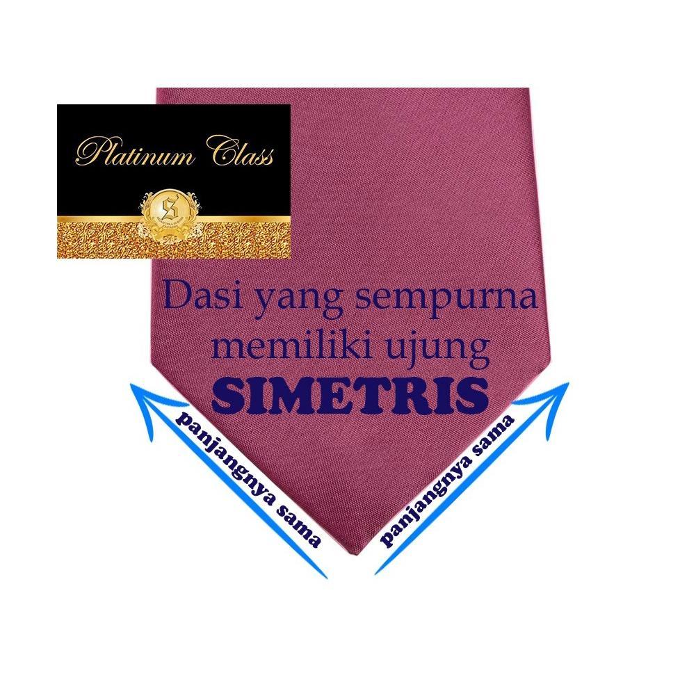 Dasi pria slim gold emas platinum class