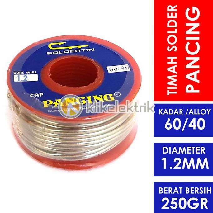 Murah Timah Solder Cap Pancing 1.2Mm 250Gr 60/40 Kawat Patri Tinol Wire 1,2