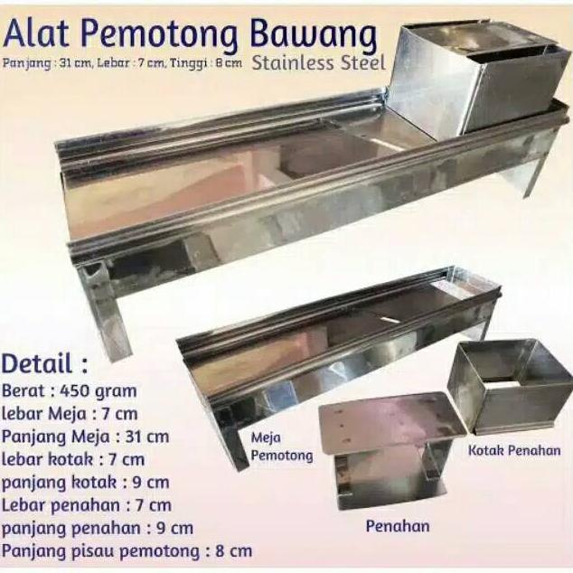 Parut Iris Bawang Stainless
