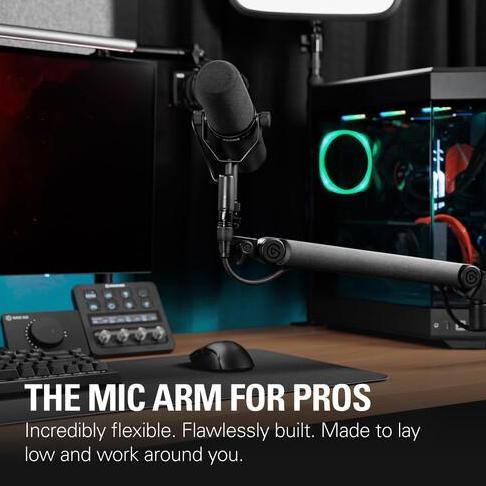 Grosir Elgato Wave Mic Arm Pro - Lengan Mikrofon Profil Rendah Dengan Suspensi Gas & Saluran Kabel T