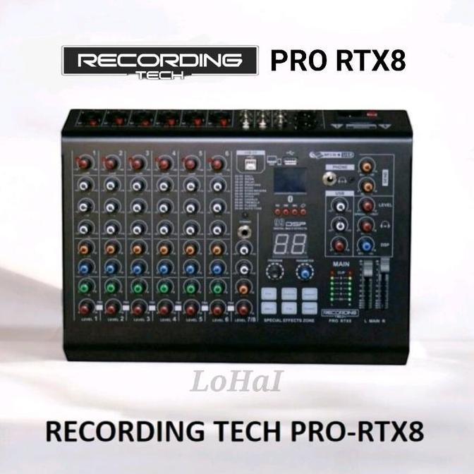 Sale Recording Tech Pro Rtx8 Professional Audio Mixer 8 Channel Pro-Rtx8 Original