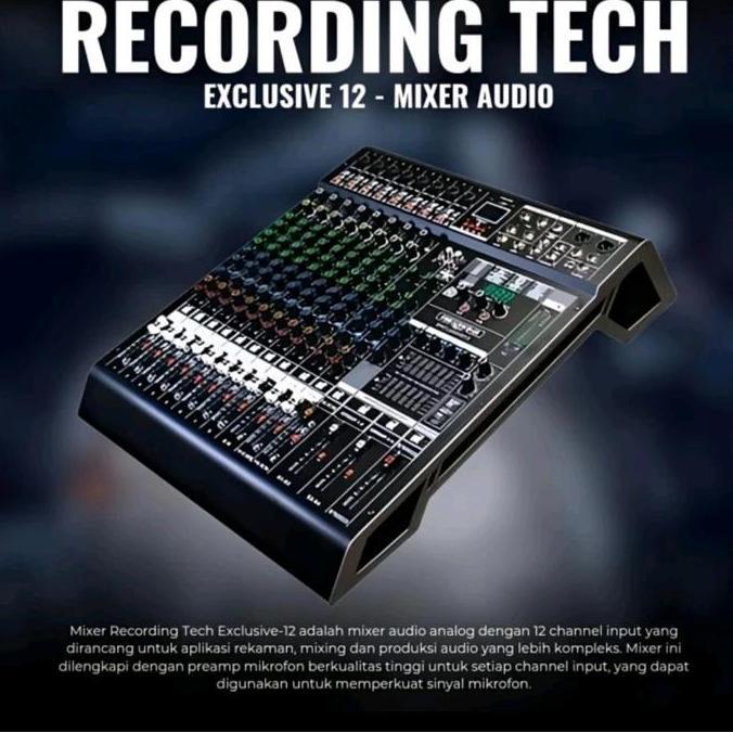 Promo Mixer Audio Recording Tech Exclusive 12 Mixer Console Exclusive12 Original