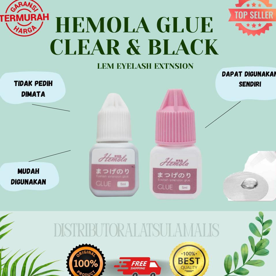 Hemola Glue Tidak Pedih Dimata Aman Digunakan Sendiri Lem Bulumata Tidak Pedih Lem Eyelash Extension