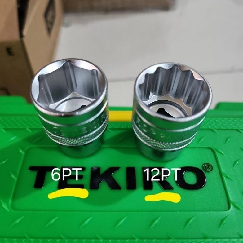 OFFICIAL TERBARU KUNCI SOK TEKIRO 24 PCS SOK SET 8 - 32 MM BOX PLASTIK - PLASTIK, 6PT BISA COD ( LEN